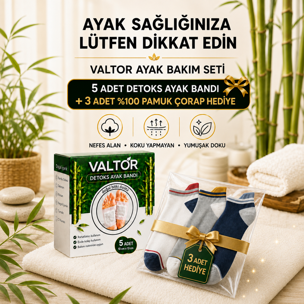 Valtor Doğal Detoks Ayak Bandı