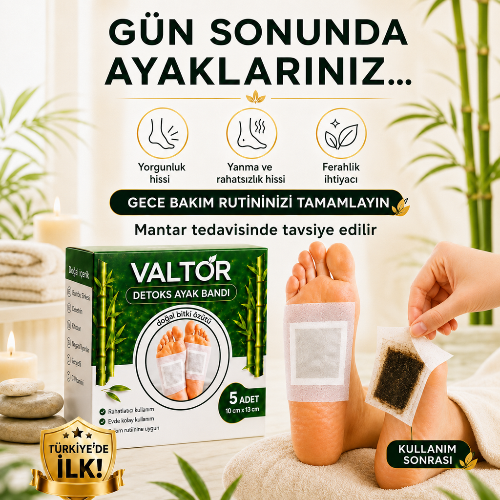 Valtor Doğal Detoks Ayak Bandı