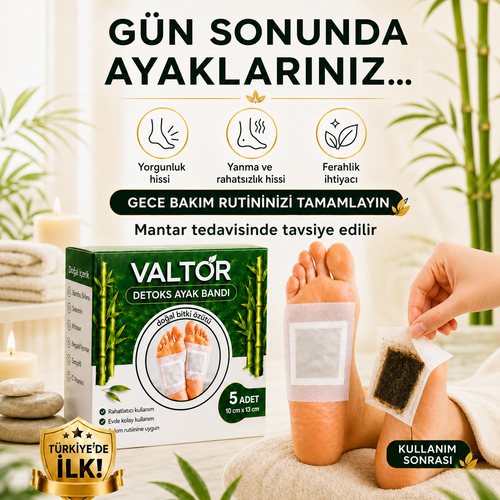 Valtor Doğal Detoks Ayak Bandı