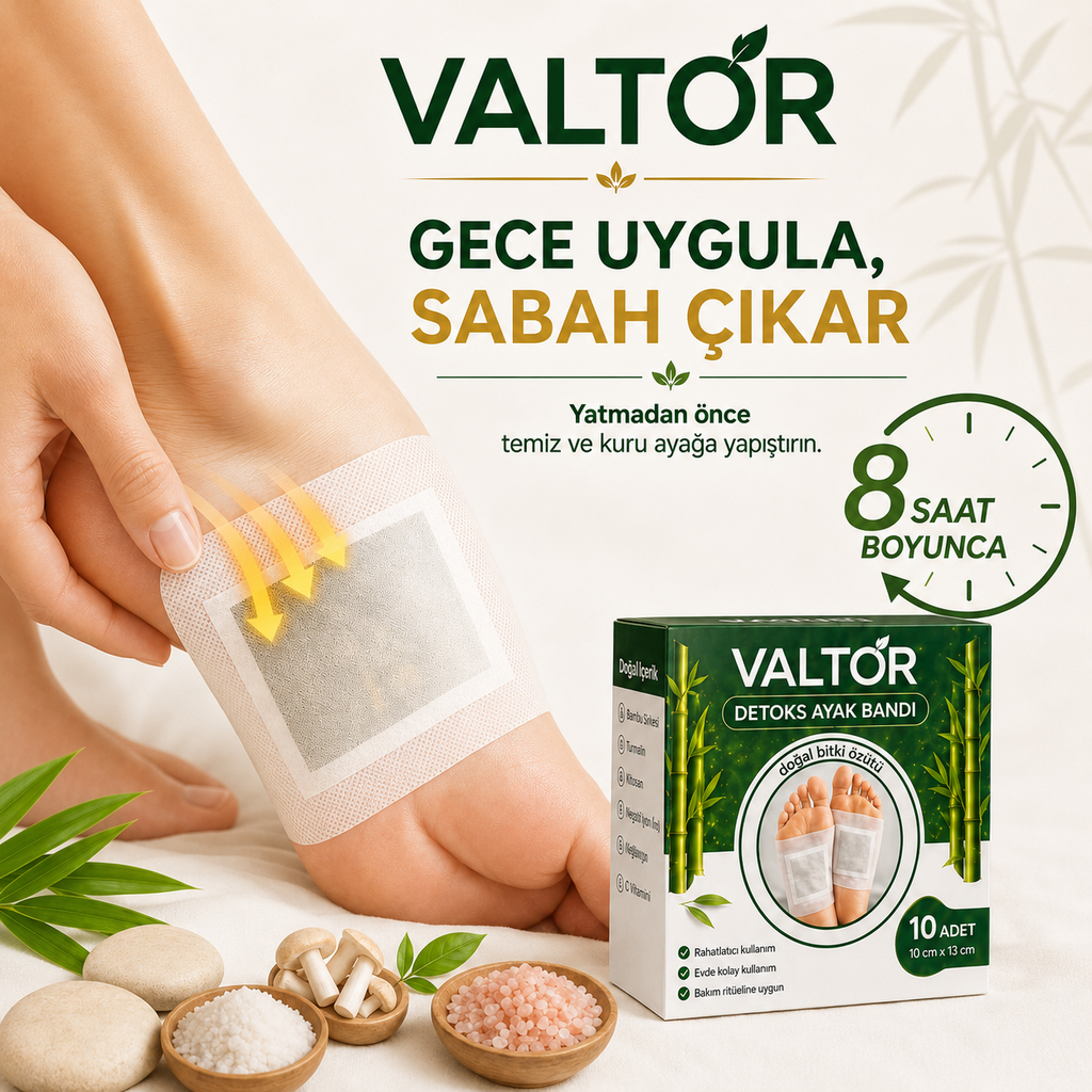 Valtor Doğal Detoks Ayak Bandı